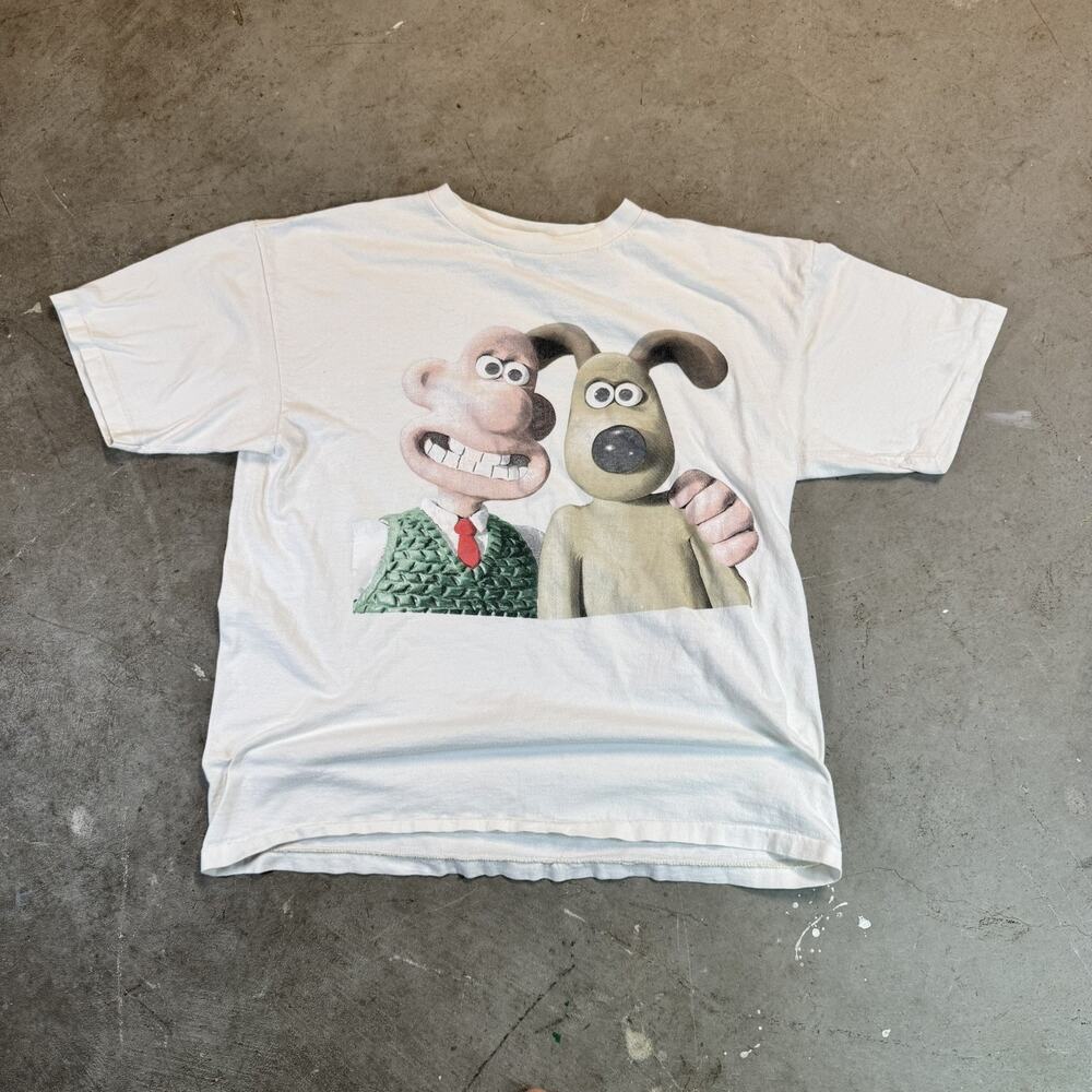 Vintage Wallace and Gromit T Shirt Graphic Polygram Adult Size XL